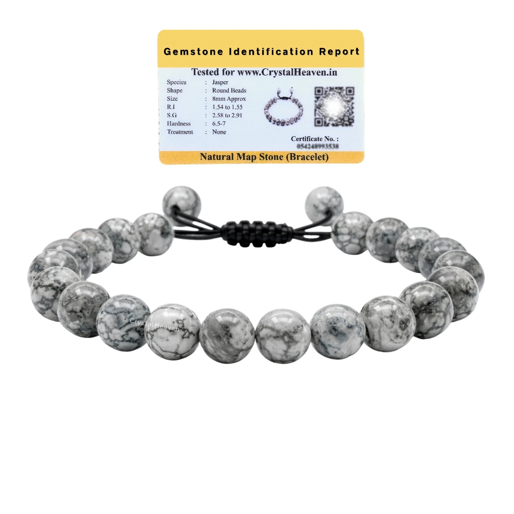 Map Stone Bracelet (Adjustable)