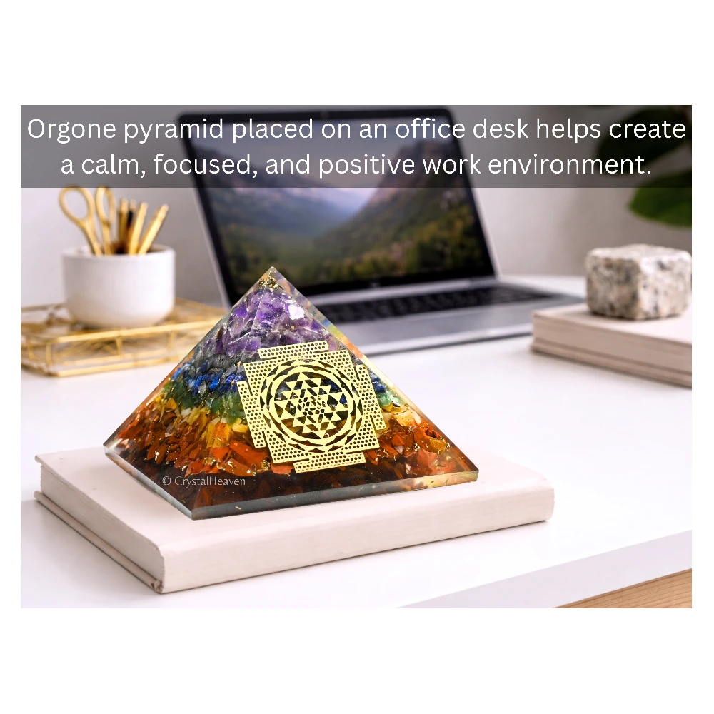 7 Chakra Orgone Pyramid (Shriyantra)