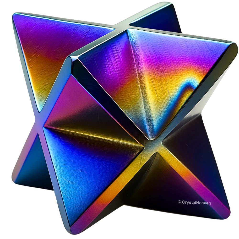 Titanium Aura Quartz Crystal Merkaba (15-20 mm)