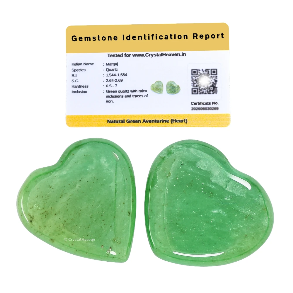 Green Aventurine Mini Heart (Pack of 2)