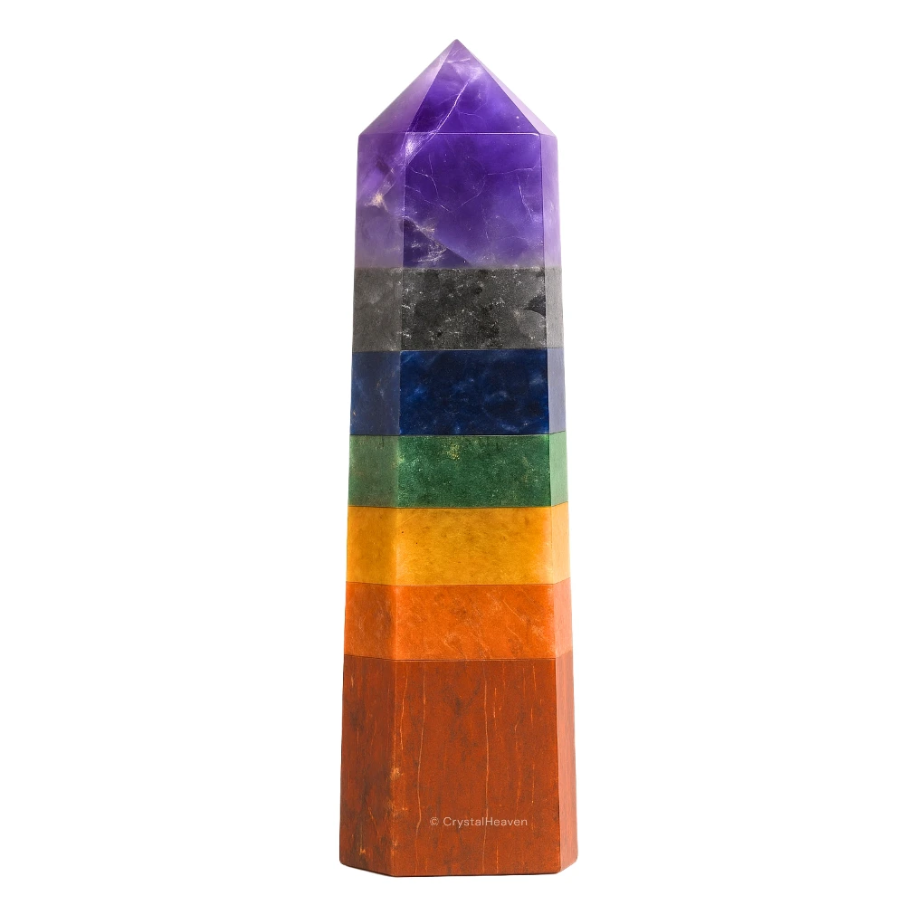 7 Chakra Crystal Tower (3" to 4" inch)