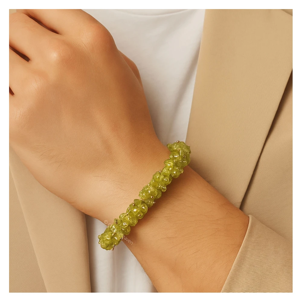 Peridot Chips Bead Bracelet