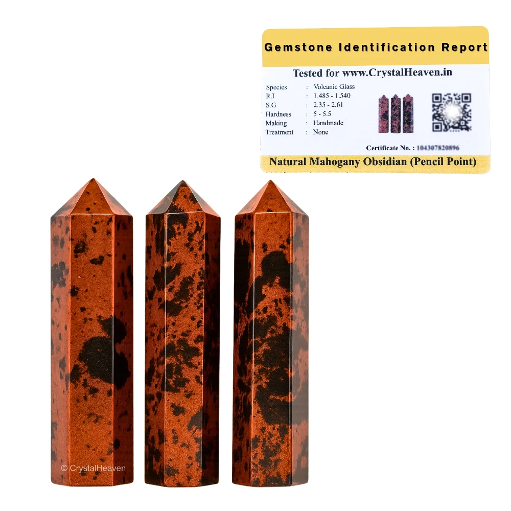 Mahogany Obsidian Pencil Points (Set of 3)
