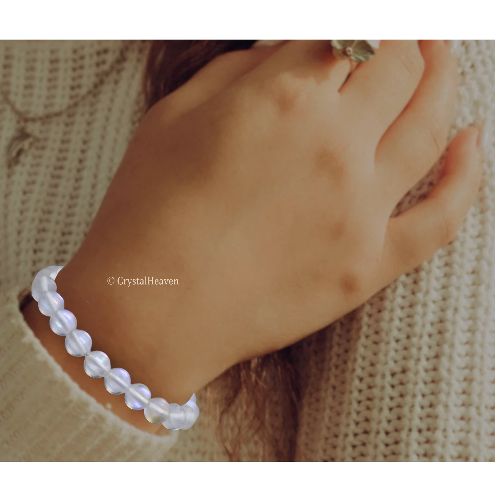 Rainbow White Mermaid Bracelet (Elastic)