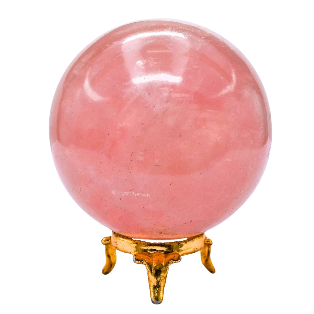 Large Star Rose Quartz Sphere (3 Inch)