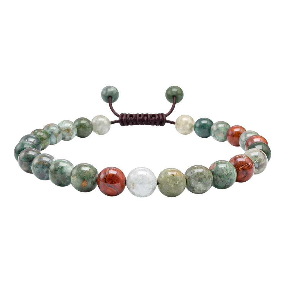 African Bloodstone Bracelet (Adjustable)