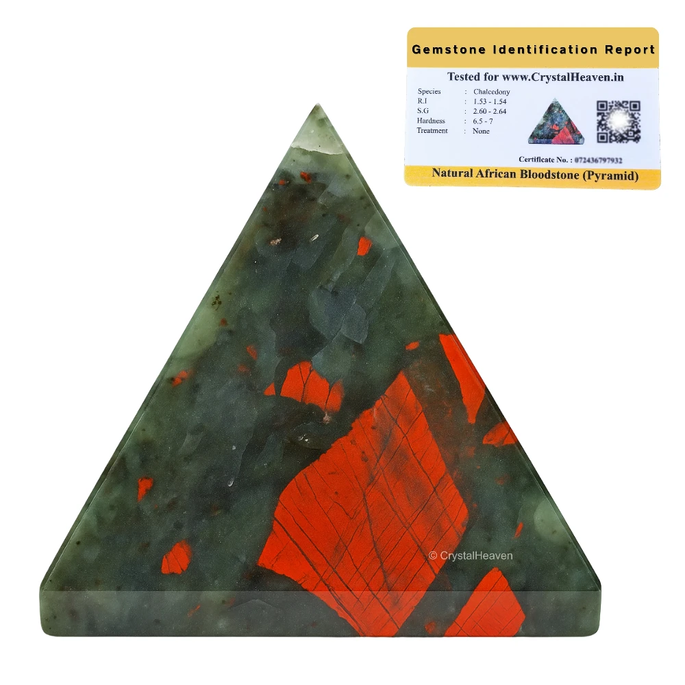 African Bloodstone Pyramid (1 Inch)