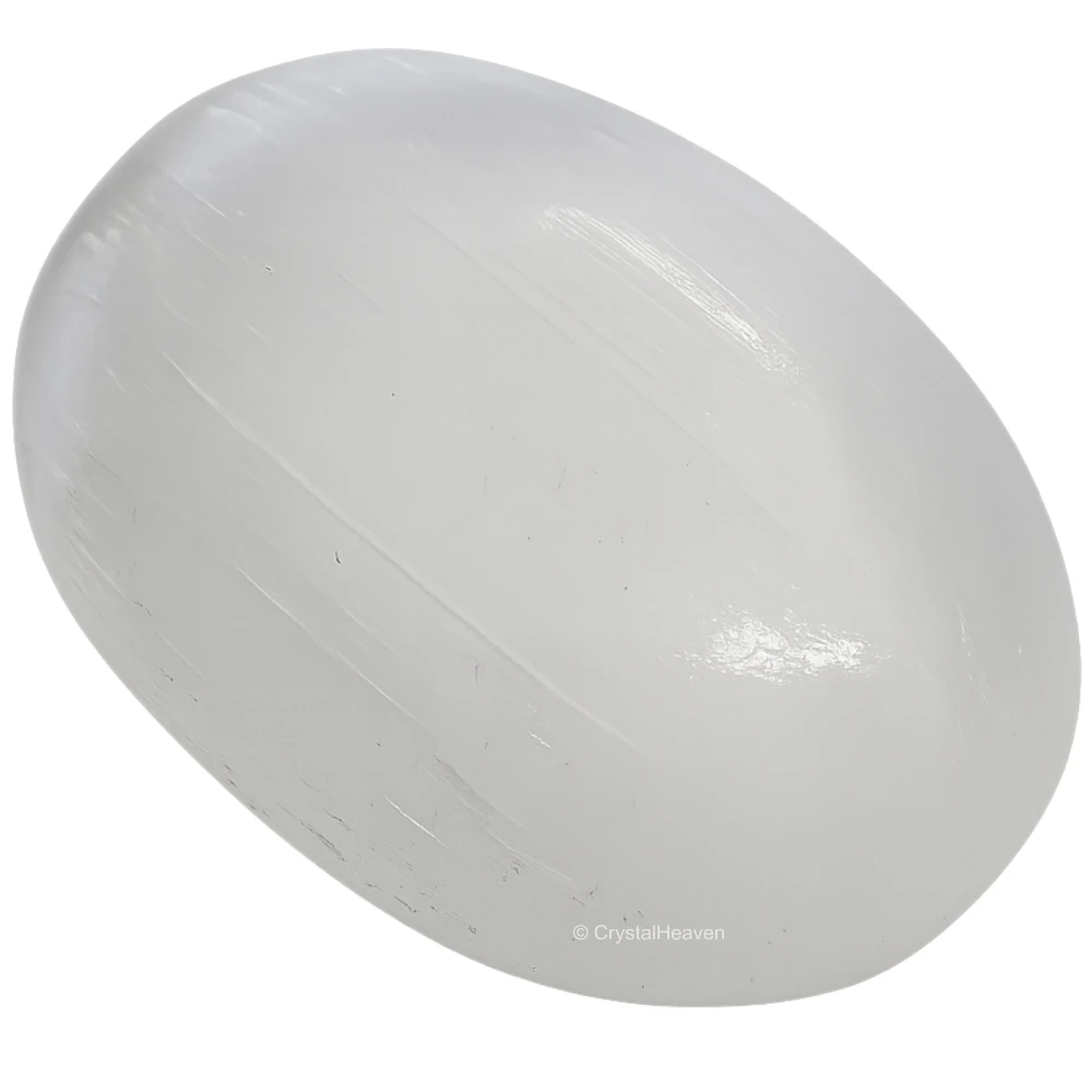 Selenite Palm Stone
