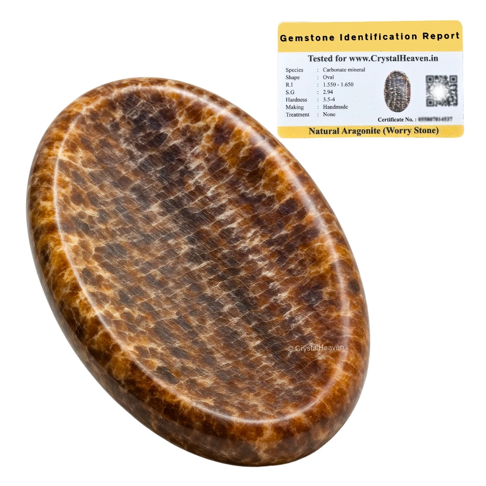 Aragonite Worry Stone