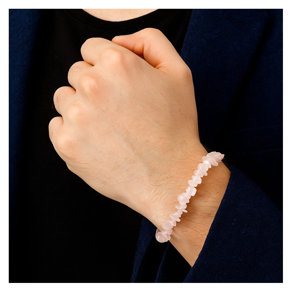Rose Quartz Chips Bracelet