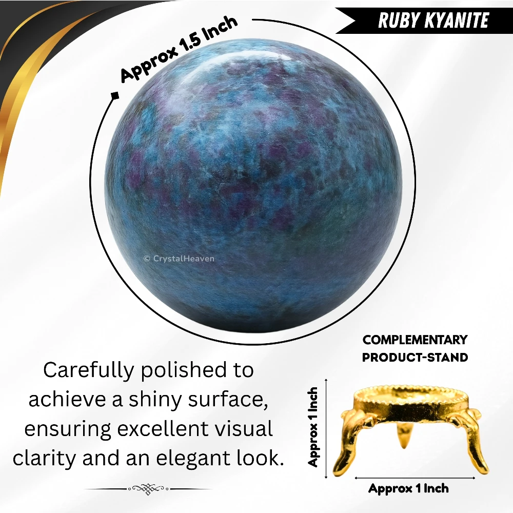 Ruby Kyanite Sphere (1.5 Inch)