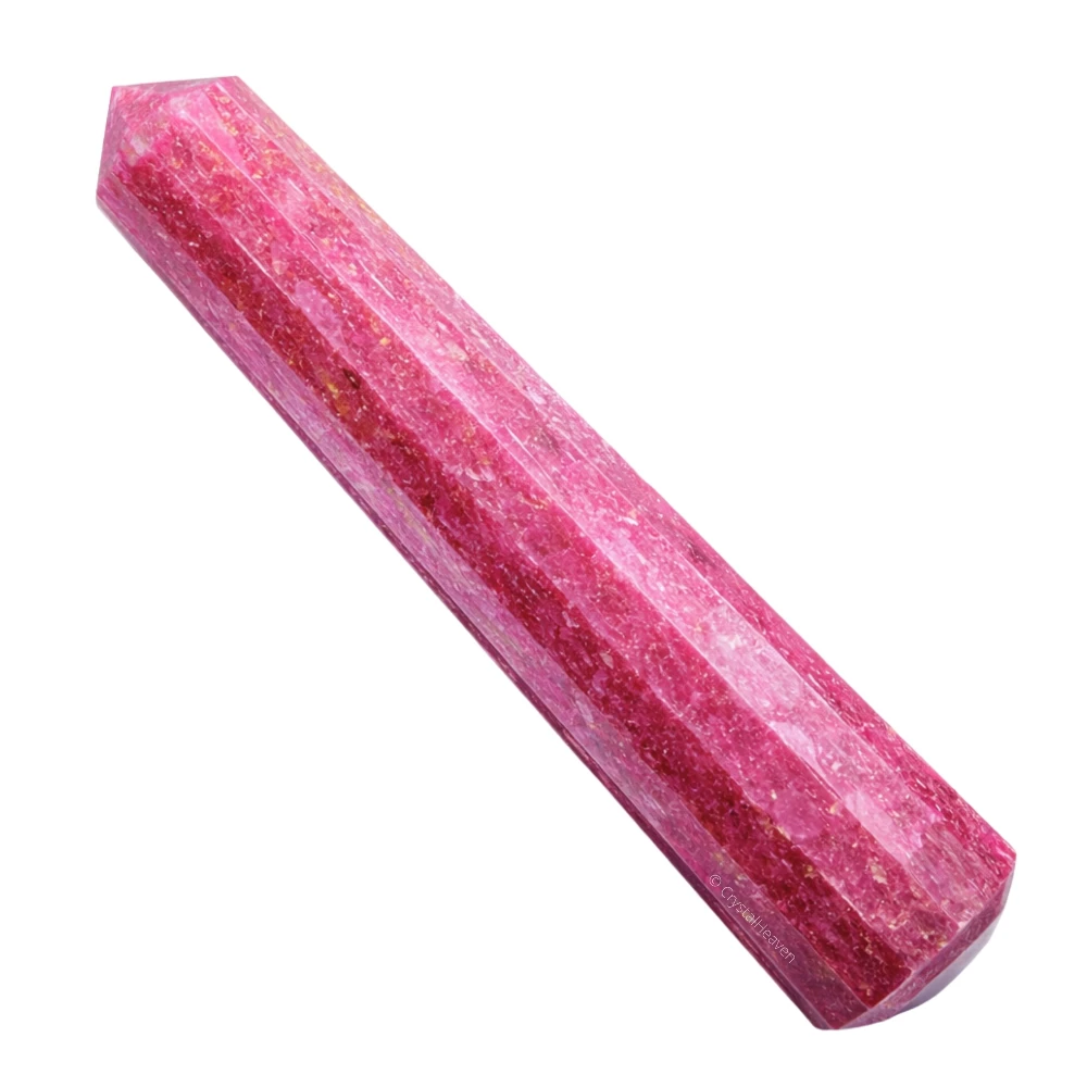 Rhodonite Wand (Faceted)