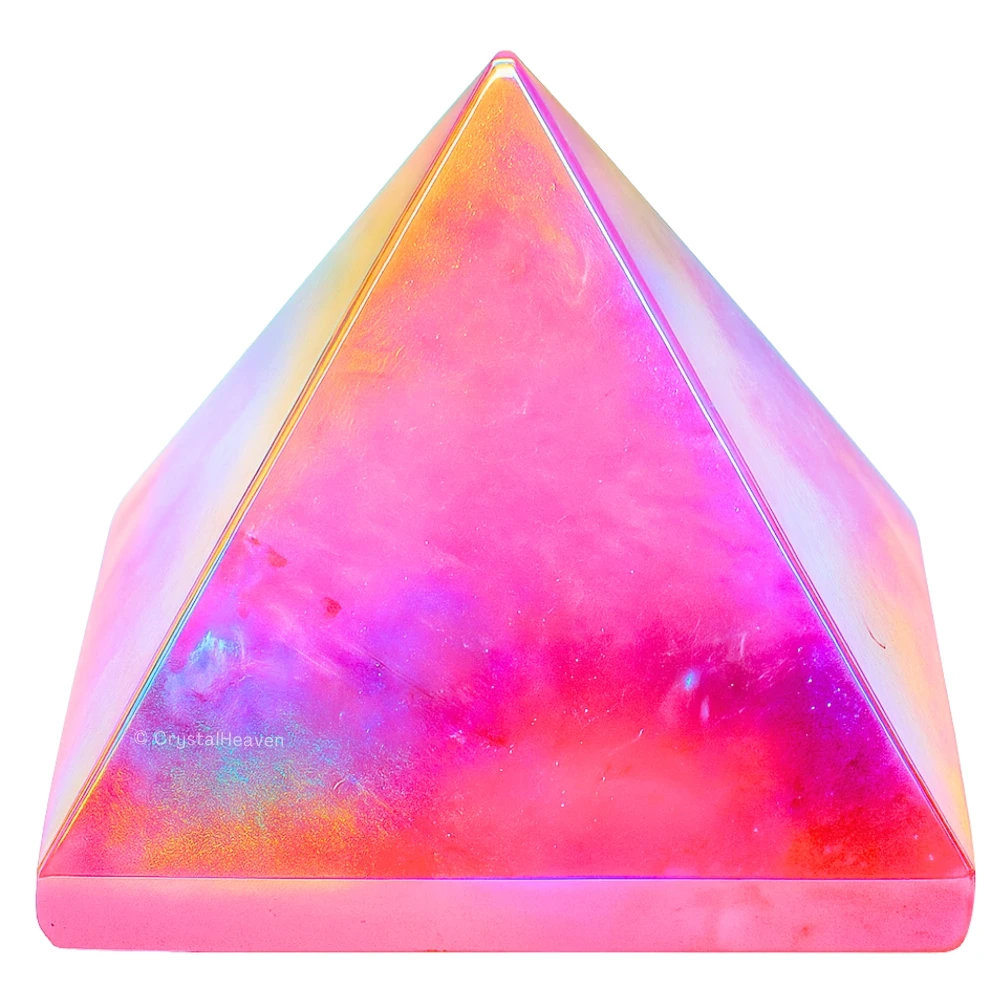 Angel Aura Rose Quartz Pyramid
