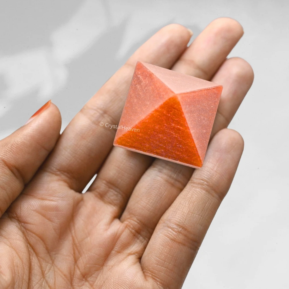 Carrot Jasper Pyramid (1 Inch)