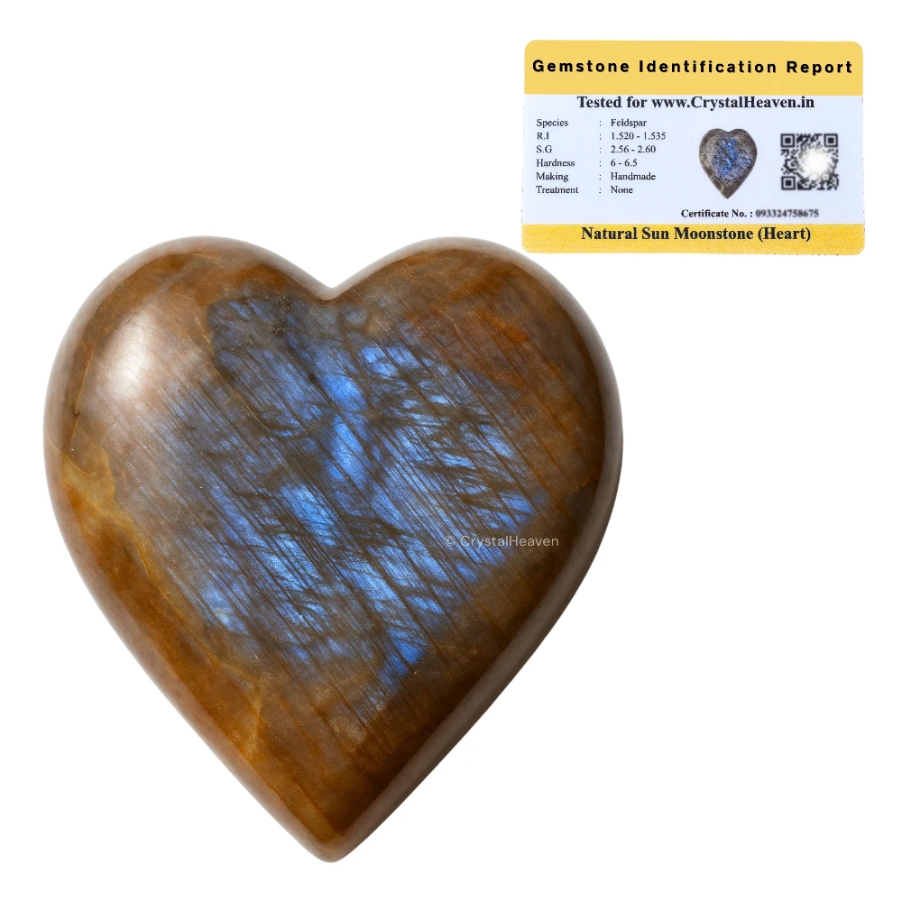 Sun Moonstone Heart