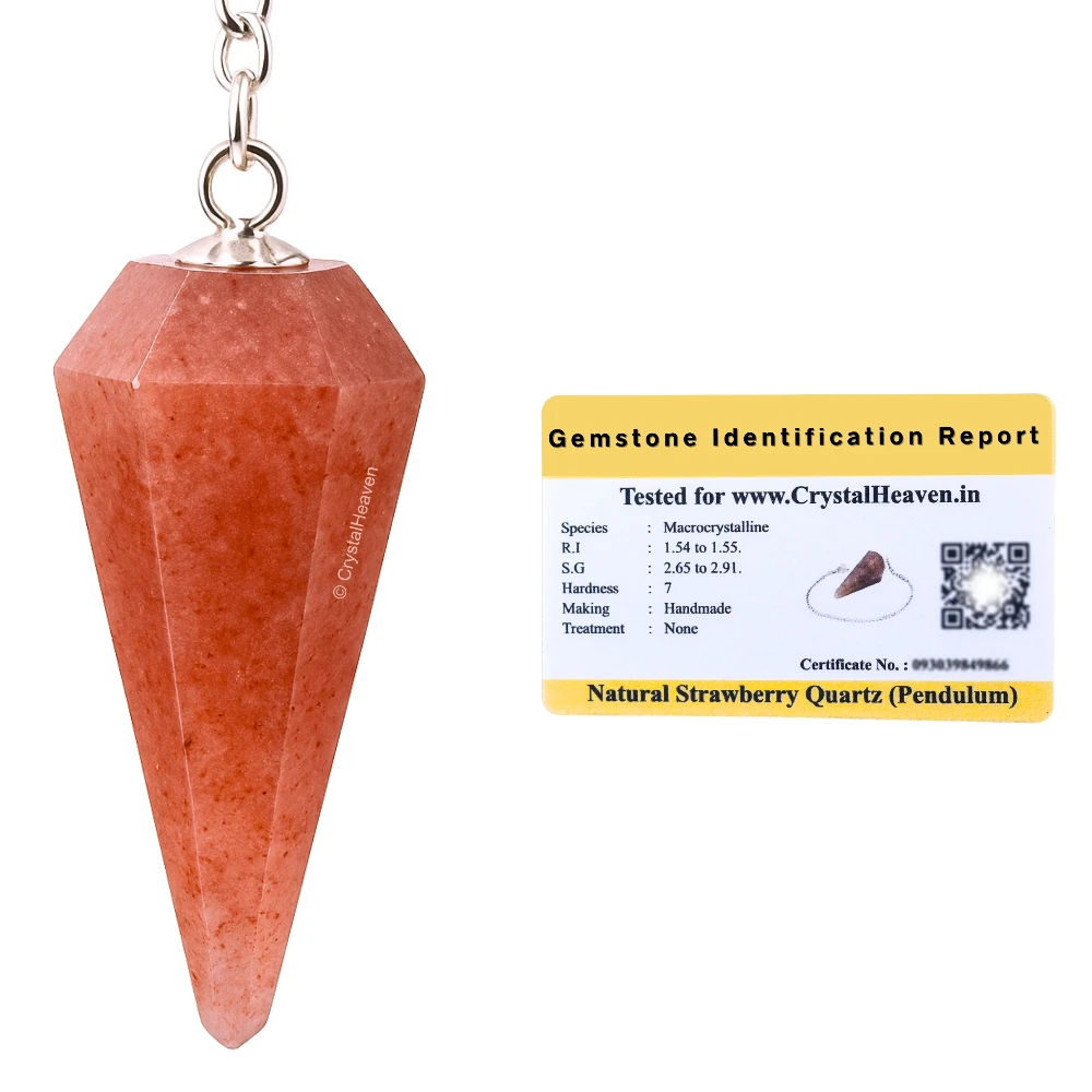Strawberry Quartz Pendulum