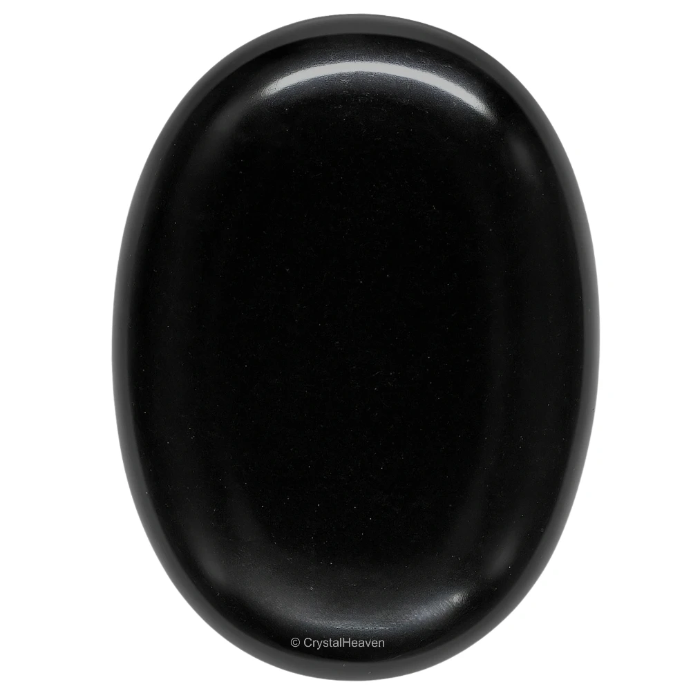 Black Obsidian Palm Stone