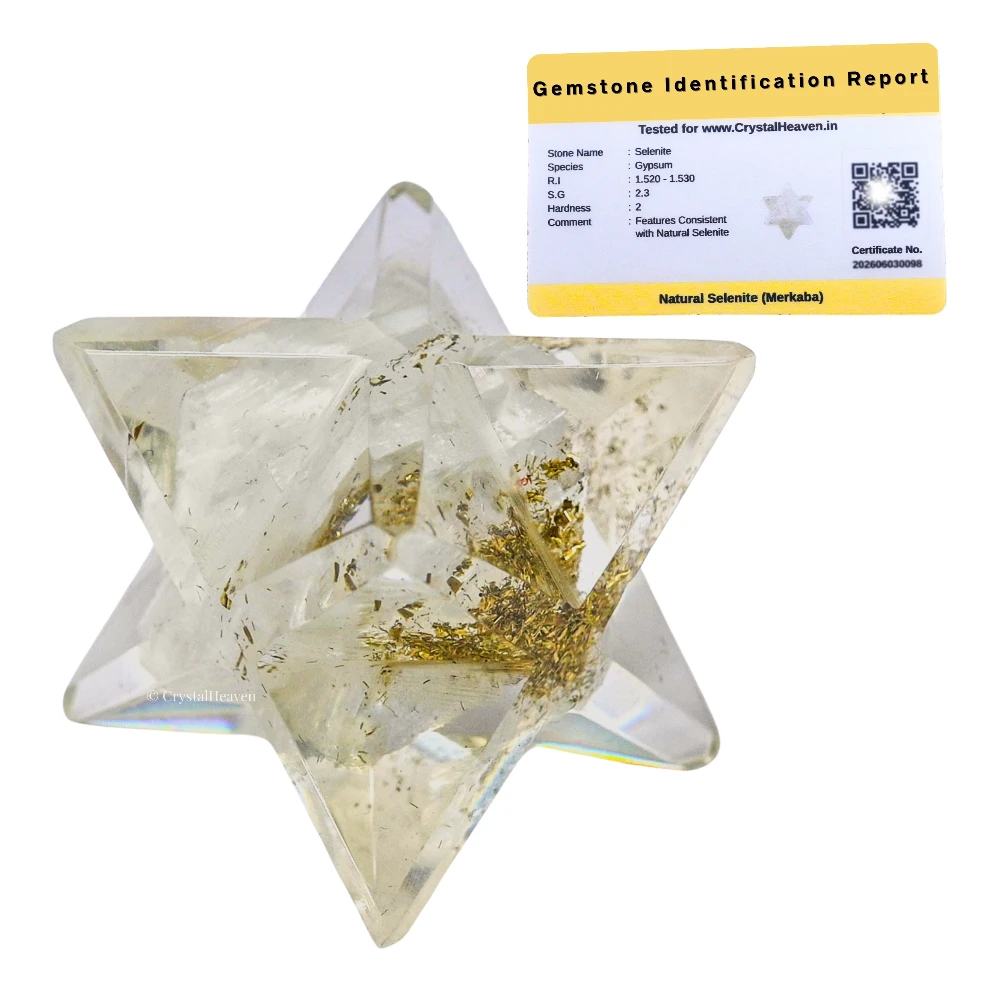 Selenite Orgone Merkaba - 1 Inch