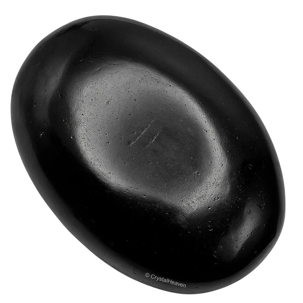 Natural Black Tourmaline Palm Stone