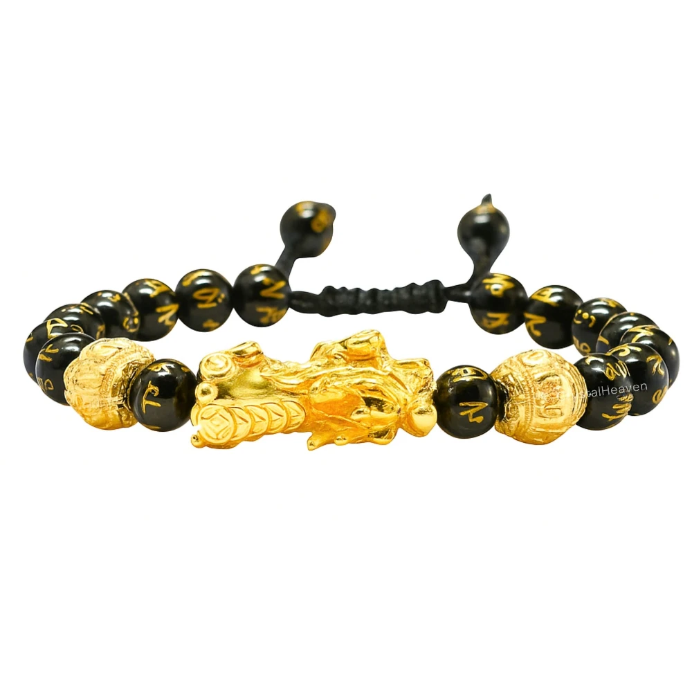 Feng Shui Bracelet Black Obsidian (Adjustable)