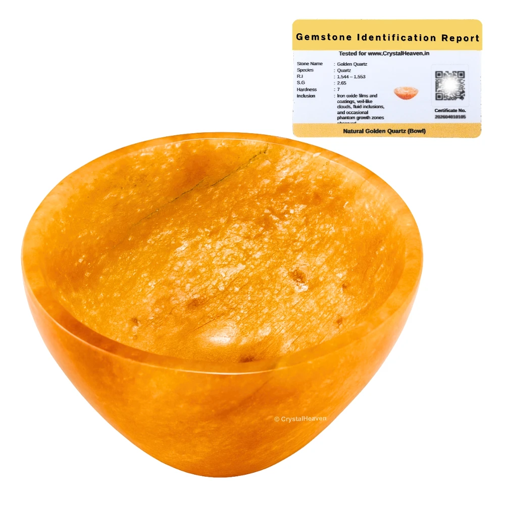 Golden Quartz Crystal Bowl - 2 Inch
