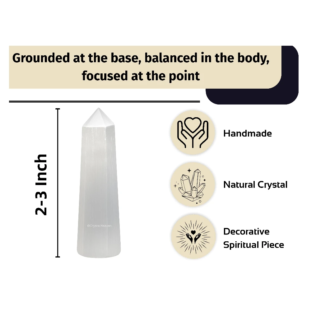 Selenite Tower (2" to 3" inch)