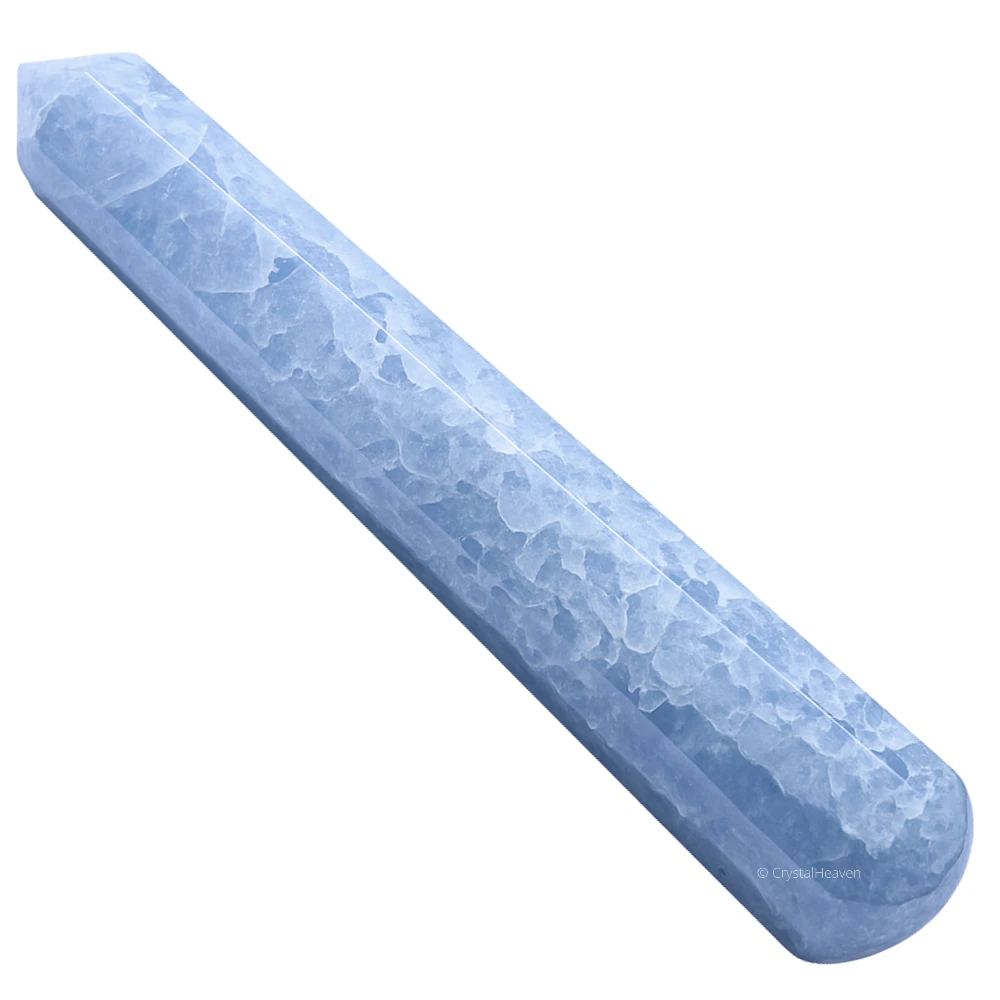 Blue Calcite Wand (Faceted)