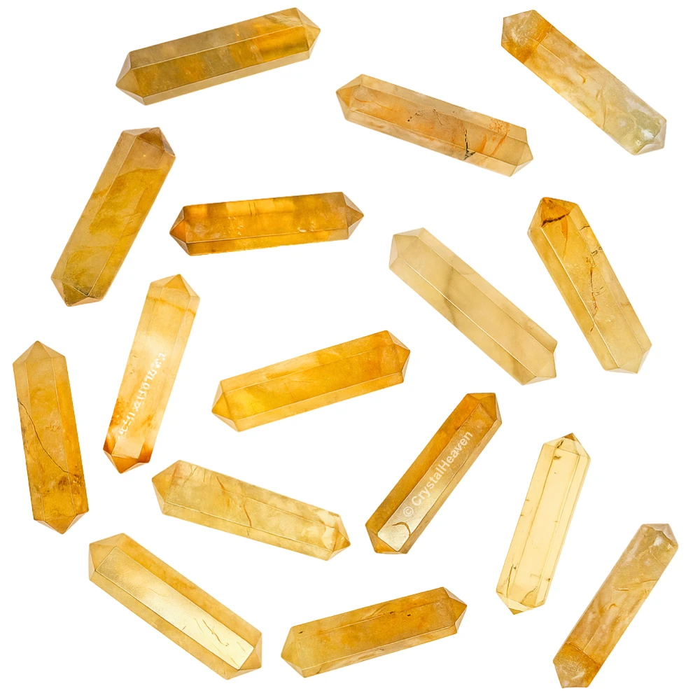 Citrine Pencil Points (Double Terminated) (Set of 50)