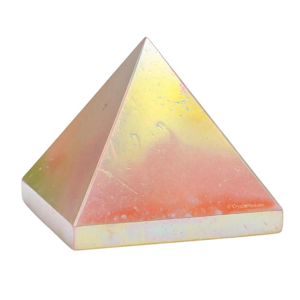 Angel Aura Rose Quartz Pyramid (1.5 Inch)