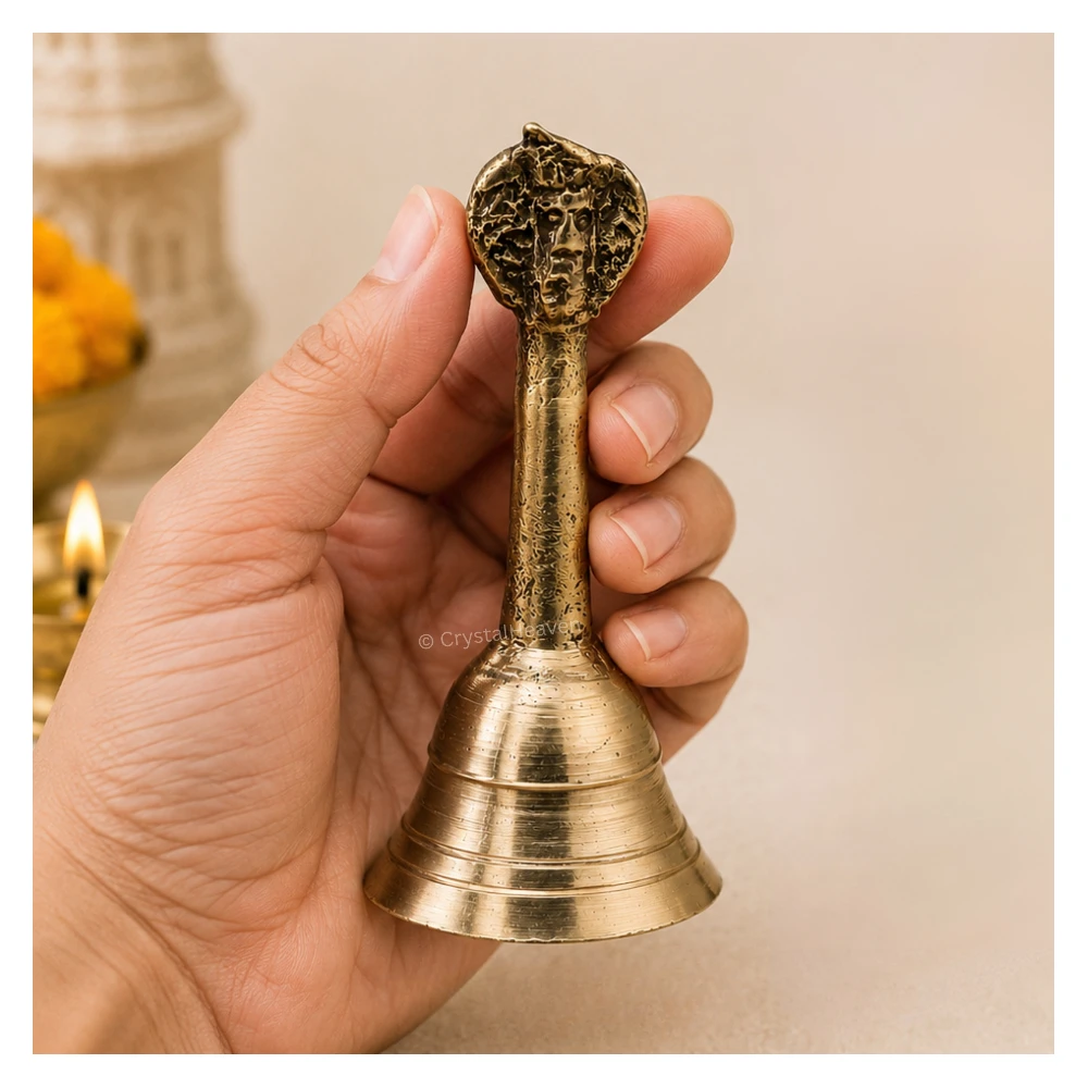 Pooja Bell Bass Idol Figurine (50 Gram, 2.5 Inch)