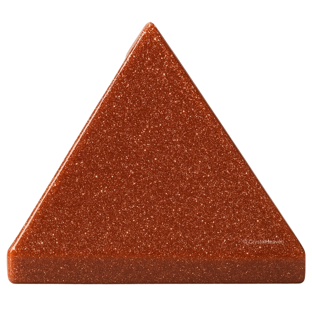 Red Goldstone Pyramid (1 Inch)
