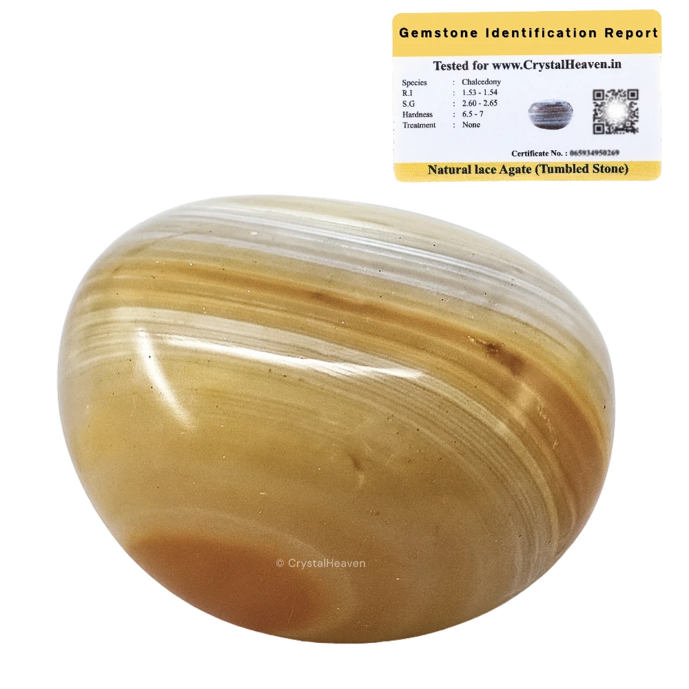 Tumbled Lace Agate Stones (30 Gram)
