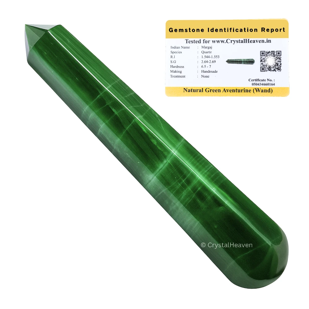 Green Aventurine Wand (Faceted)