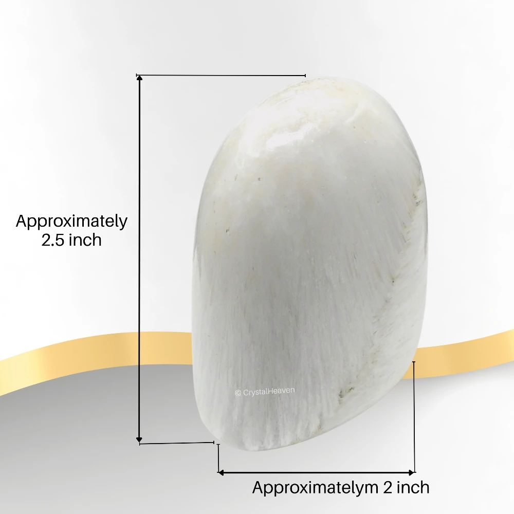 Scolecite Standing Palm Stone (Large)