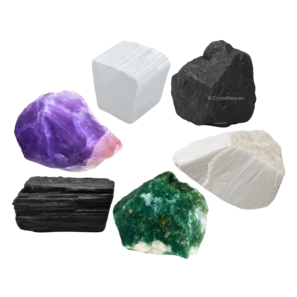 House Protection Raw Crystals Set