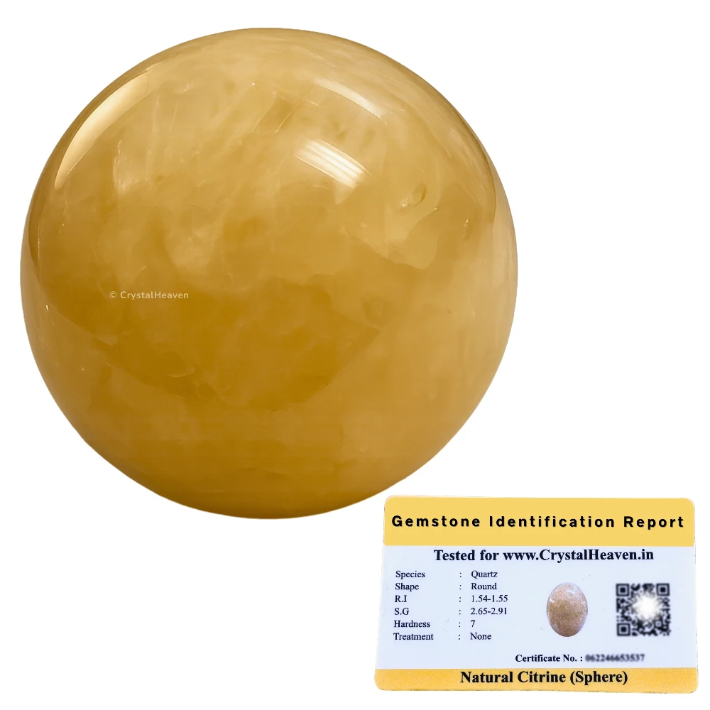 Citrine Sphere (1.5 Inch)