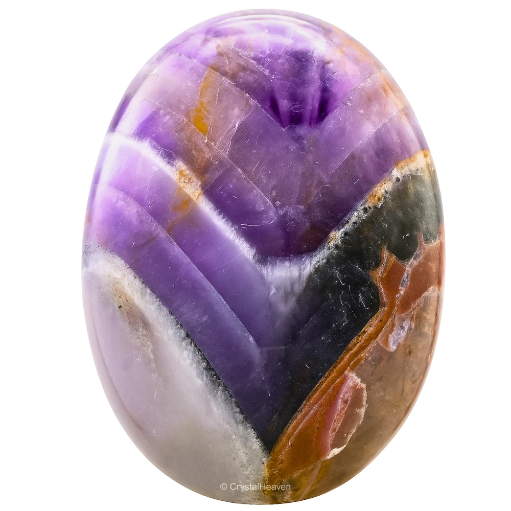 Amethyst Chevron Palm Stone