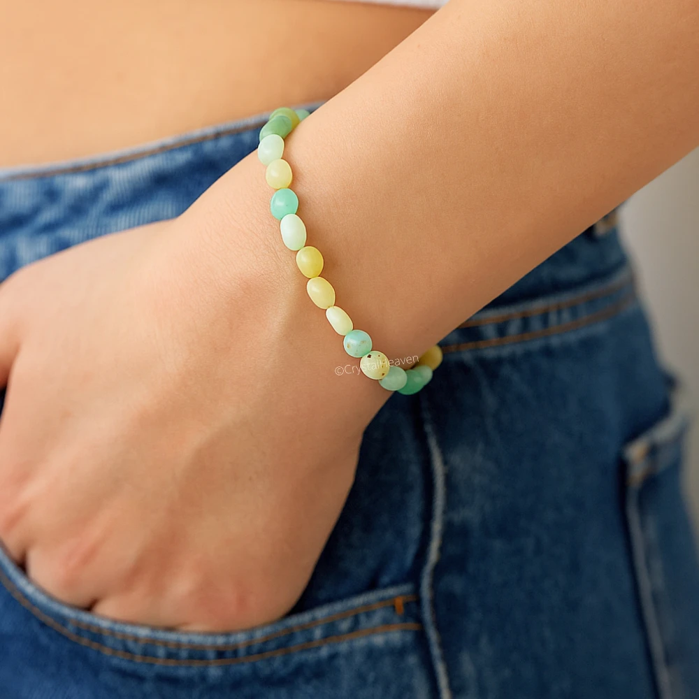 Amazonite Tumbled Bracelet (Elastic)