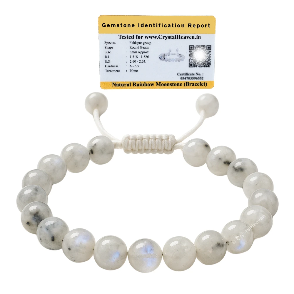Rainbow Moonstone Bracelet (Adjustable)
