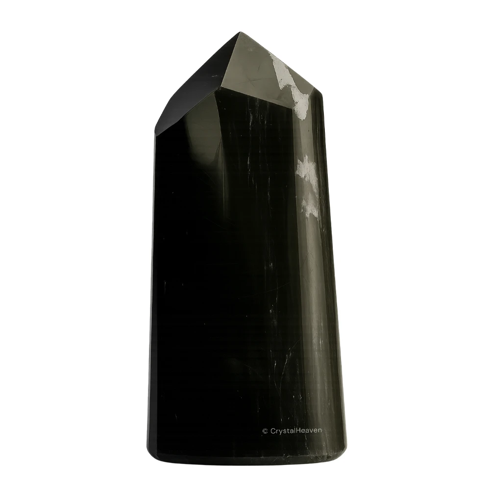 Black Tourmaline Tower (Wide) (3" to 4" inch)