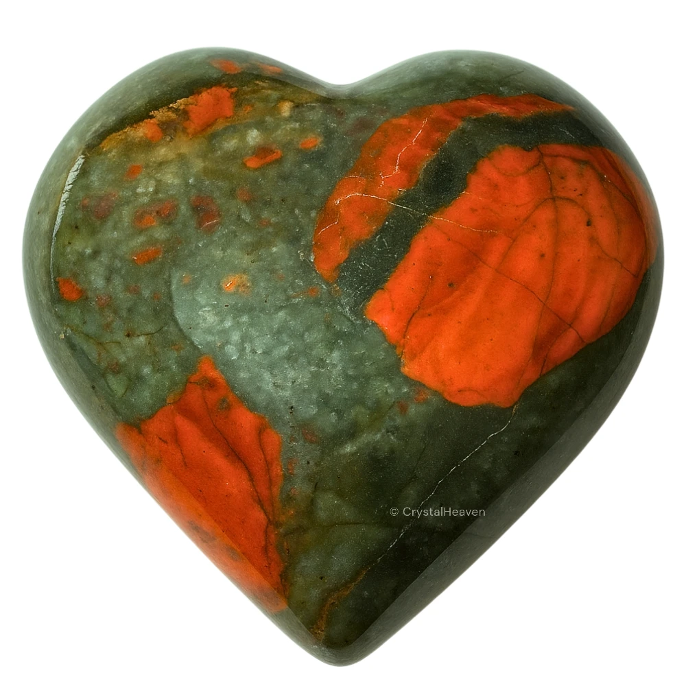 African Bloodstone Heart