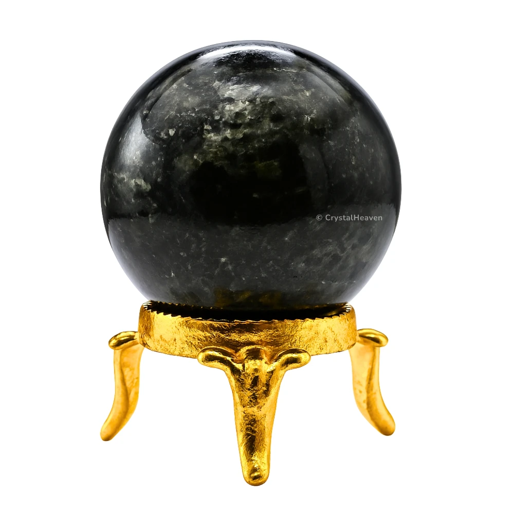 Nuummite Sphere (1.5 Inch)