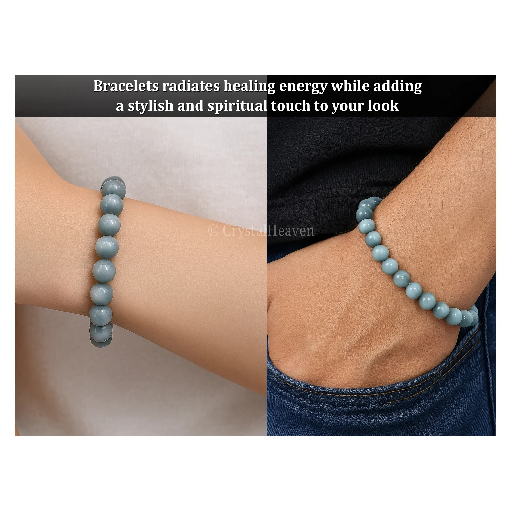 Grey Cats Eye Bracelet (Elastic)