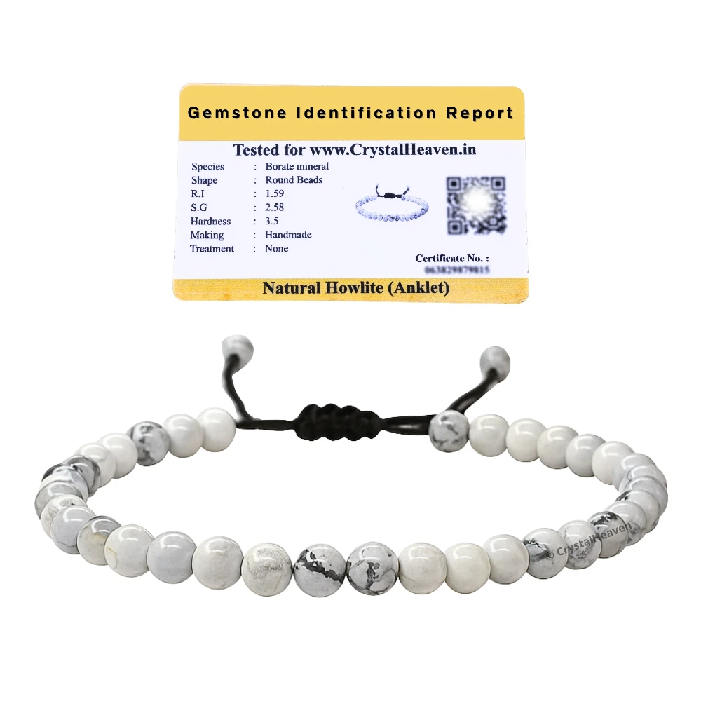 Howlite Anklet (Without Knot)