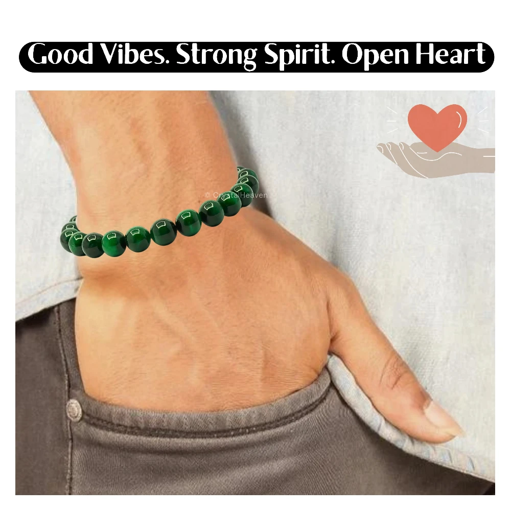 Green Tiger Eye Bracelet (Adjustable)