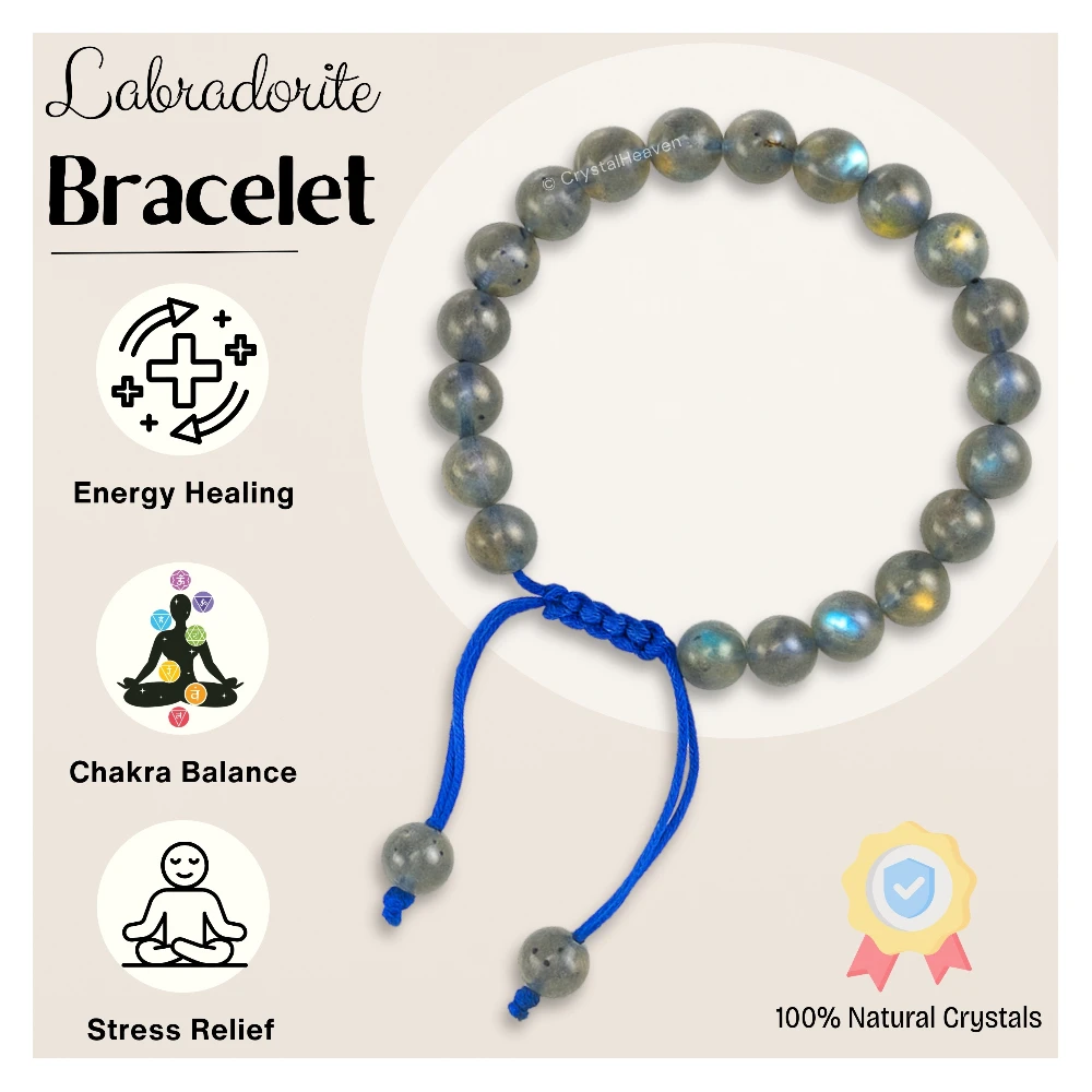 Premium Labradorite Bracelet (Adjustable)