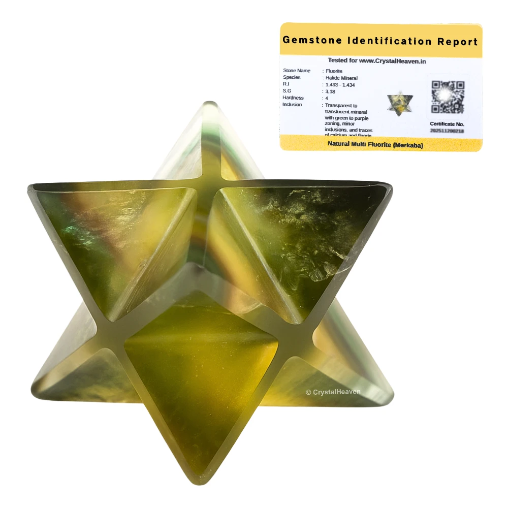 Fluorite Crystal Merkaba (15-20 mm)