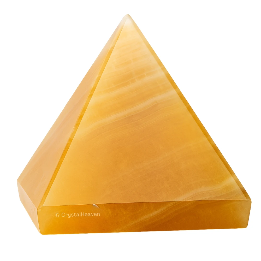 Yellow Calcite Pyramid (2 Inch)