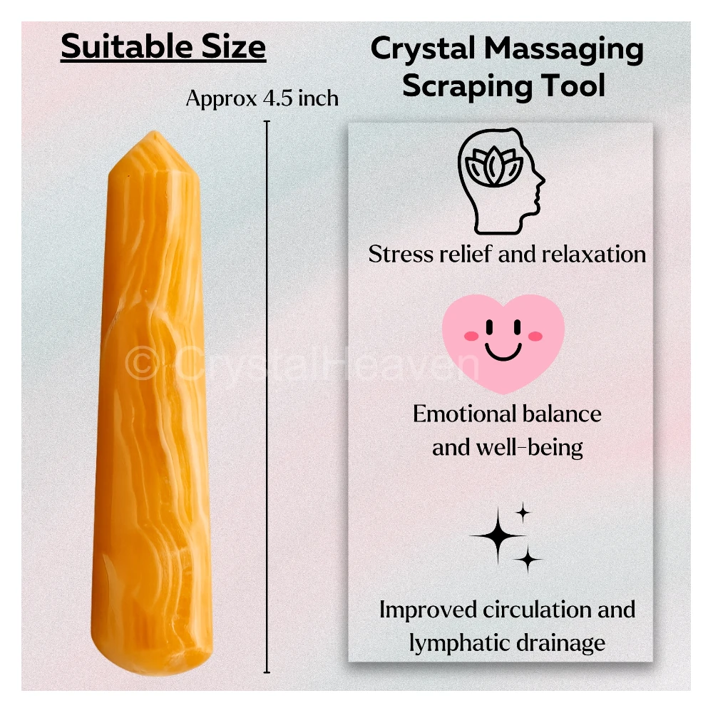 Yellow Calcite Wand (Faceted)
