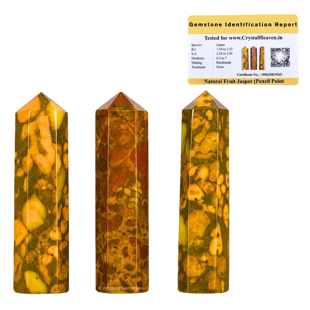 Fruit Jasper Pencil Points (Set of 3)